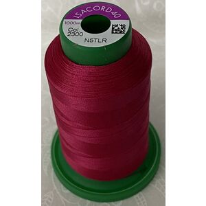 ISACORD 40 #2300 BRIGHT RUBY 1000m Machine Embroidery Sewing Thread