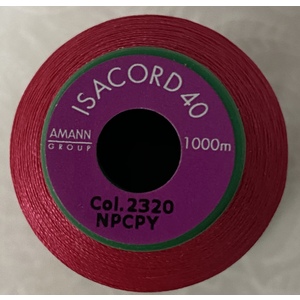 ISACORD 40 #2320 RASPBERRY 1000m Machine Embroidery Sewing Thread