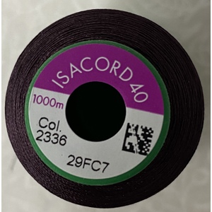 ISACORD 40 #2336 MAROON 1000m Machine Embroidery Sewing Thread