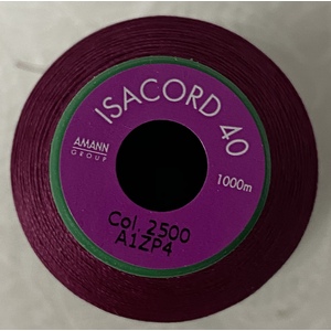 ISACORD 40 #2500 BOYSENBERRY 1000m Machine Embroidery Sewing Thread