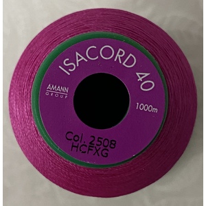 ISACORD 40 #2508 HOT PINK 1000m Machine Embroidery Sewing Thread