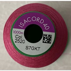 ISACORD 40 #2520 GARDEN ROSE 1000m Machine Embroidery Sewing Thread