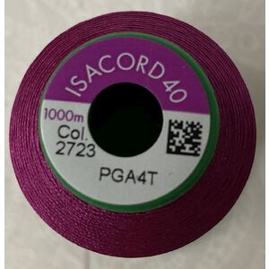 ISACORD 40 #2723 PEONY 1000m Machine Embroidery Sewing Thread