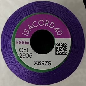 ISACORD 40 #2905 IRIS BLUE 1000m Machine Embroidery Sewing Thread