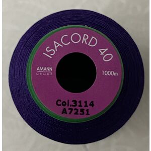 ISACORD 40 #3114 PURPLE TWIST 1000m Machine Embroidery Sewing Thread