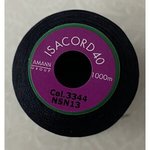 ISACORD 40 #3344 MIDNIGHT 1000m Machine Embroidery Sewing Thread