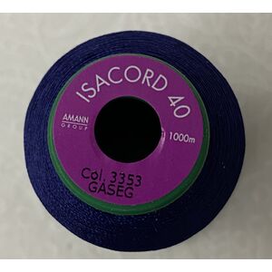 ISACORD 40 #3353 LIGHT MIDNIGHT 1000m Machine Embroidery Sewing Thread