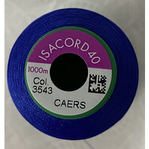 ISACORD 40 #3543 ROYAL BLUE 1000m Machine Embroidery Sewing Thread