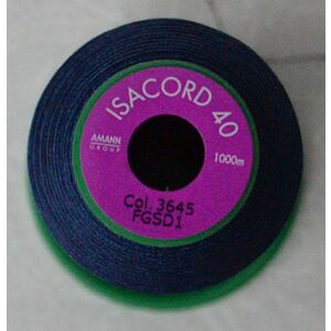 ISACORD 40 #3645 PRUSSIAN BLUE 1000m Machine Embroidery Sewing Thread
