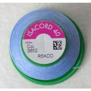 ISACORD 40 #3652 BABY BLUE 1000m Machine Embroidery Sewing Thread