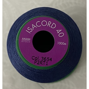 ISACORD 40 #3654 BLUE SHADOW 1000m Machine Embroidery Sewing Thread