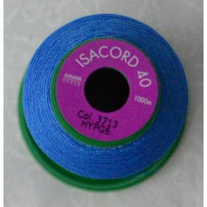 ISACORD 40 #3713 CORNFLOWER BLUE 1000m Machine Embroidery Sewing Thread