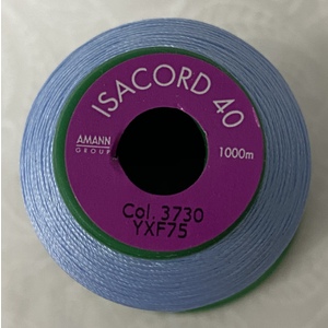 ISACORD 40 #3730 SOMETHING BLUE 1000m Machine Embroidery Sewing Thread