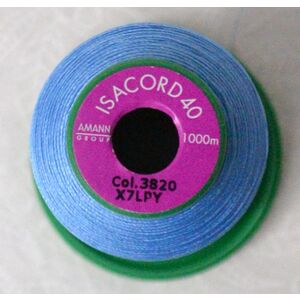 ISACORD 40 #3820 CELESTIAL BLUE 1000m Machine Embroidery Sewing Thread