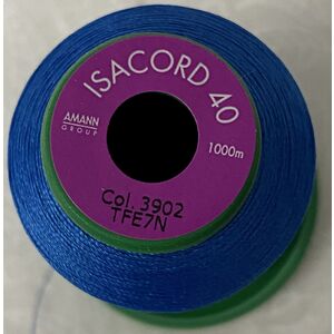 ISACORD 40 #3902 COLONIAL BLUE 1000m Machine Embroidery Sewing Thread