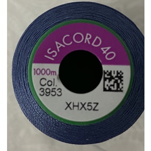 ISACORD 40 #3953 OCEAN BLUE 1000m Machine Embroidery Sewing Thread