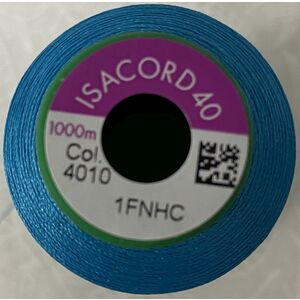 ISACORD 40 #4010 CARIBBEAN BLUE 1000m Machine Embroidery Sewing Thread