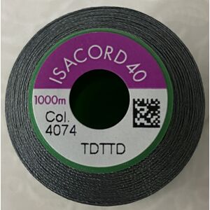 ISACORD 40 #4074 DIMGRAY GREY 1000m Machine Embroidery Sewing Thread