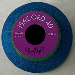 ISACORD 40 #4116 DARK TEAL 1000m Machine Embroidery Sewing Thread