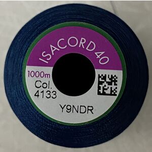 ISACORD 40 #4133 DEEP OCEAN BLUE 1000m Machine Embroidery Sewing Thread