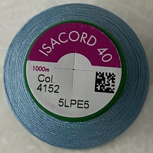 ISACORD 40 #4152 SERENITY BLUE 1000m Machine Embroidery Sewing Thread