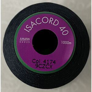 ISACORD 40 #4174 CHARCOAL 1000m Machine Embroidery Sewing Thread