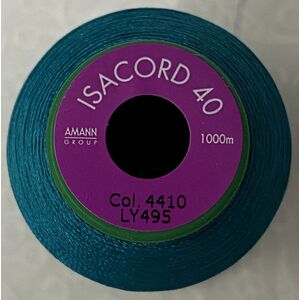 ISACORD 40 #4410 AQUA VELVA 1000m Machine Embroidery Sewing Thread