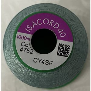 ISACORD 40 #4752 VINTAGE BLUE 1000m Machine Embroidery Sewing Thread