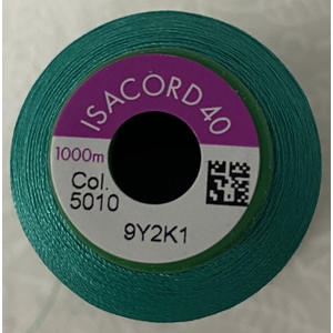 ISACORD 40 #5010 SCOTTY GREEN 1000m Machine Embroidery Sewing Thread
