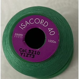 ISACORD 40 #5210 TRELLIS GREEN 1000m Machine Embroidery Sewing Thread