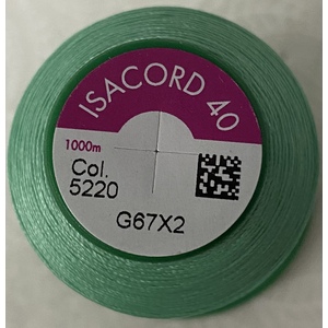 ISACORD 40 #5220 SILVER SAGE 1000m Machine Embroidery Sewing Thread
