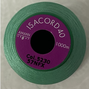 ISACORD 40 #5230 AQUA GREEN 1000m Machine Embroidery Sewing Thread