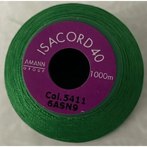 ISACORD 40 #5411 SHAMROCK 1000m Machine Embroidery Sewing Thread