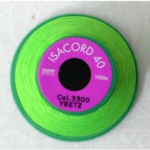 ISACORD 40 #5500 LIMEDROP 1000m Machine Embroidery Sewing Thread