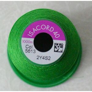 ISACORD 40 #5613 LIGHT KELLY GREEN 1000m Machine Embroidery Sewing Thread