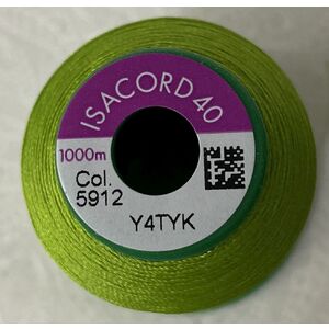 ISACORD 40 #5912 ERIN GREEN 1000m Machine Embroidery Sewing Thread
