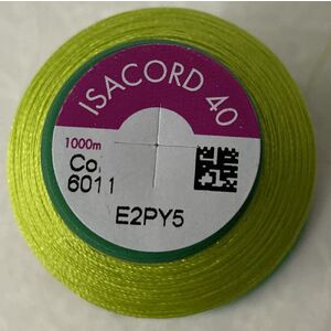 ISACORD 40 #6011 TAMARACK 1000m Machine Embroidery Sewing Thread