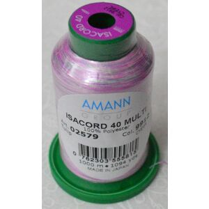 ISACORD 40 #9912 Variegated TULIP 1000m Machine Embroidery Sewing Thread