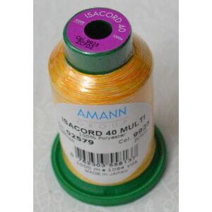 ISACORD 40 #9925 Variegated SAFFRON 1000m Machine Embroidery Sewing Thread