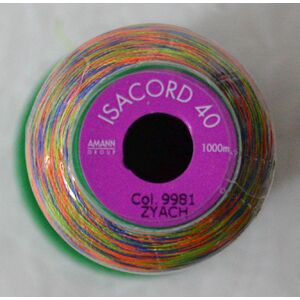 ISACORD 40 #9981 Variegated GLOWING BRIGHTS 1000m Machine Embroidery Sewing Thread