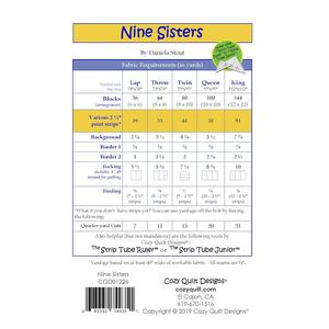 Nine Sisters Quilt Pattern by Cozy Quilt Designs (Pattern & Instructions)