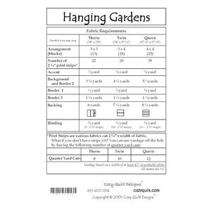 Hanging Gardens Quilt Pattern by Cozy Quilt Designs (Pattern & Instructions)