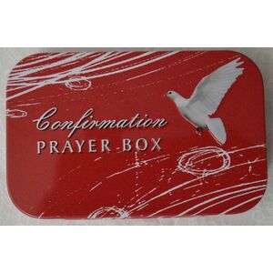 Confirmation Tin Prayer Box, 98 x 60mm, With Mini Pencil & Note Pad