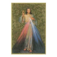 Devine Mercy Gold Foiled Embossed Wood Plaque, Crafted In Italy, Beautiful Item
