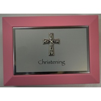 Christening Memories Box, Pink,180 x 130 x 50mm, Great Keepsake Box