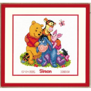Vervaco WINNIE & FRIENDS Counted Cross Stitch Kit PN-0014846