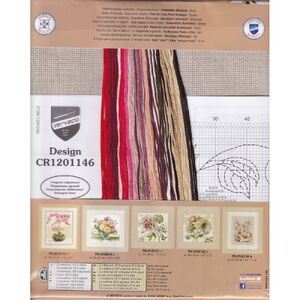 Vervaco BOUQUET WITH ROSE Counted Cross Stitch Kit PN-0145133