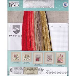 Vervaco POPPIES & SWIRLS Counted Cross Stitch Kit PN-0146330