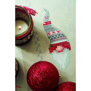 Vervaco CHRISTMAS GNOMES Table Runner Kit 40 x 100cm, PN-0155966