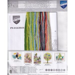 Vervaco CHICKADEES & BLOSSOMS Counted Cross Stitch Kit PN-0163024